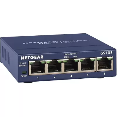 Netgear Prosafe GS105 5 Port Gigabit Unmanaged Switch