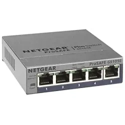 Netgear Prosafe GS105E 5 Port Gigabit Ethernet Plus Switch