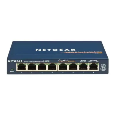 Netgear ProSafe GS108 8 Port Gigabit Unmanaged Switch