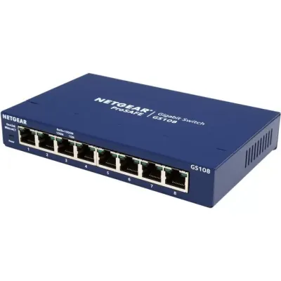 Netgear GS108NA ProSafe 8 Port Gigabit Ethernet Unmanaged Switch