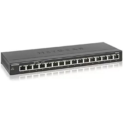 Netgear Basic CBU GS316-100NAS 16PORT Gigabit Ethernt Unmanaged Switch