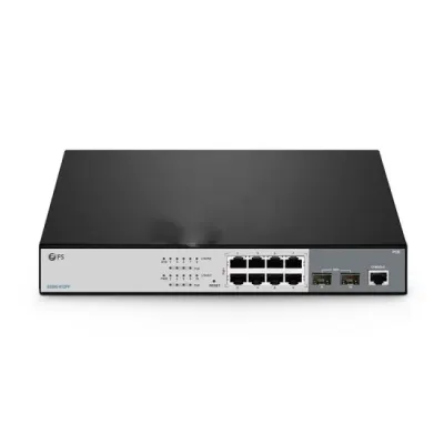 FS 8 Port PoE+ with 2 1Gb SFP Gigabit Managed Switch S3260-8T2FP FS 8 Port PoE+ with 2 1Gb SFP Gigabit Managed Switch S3260-8T2FP
