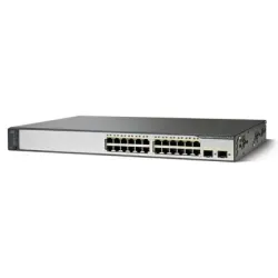 Cisco Catalyst 3750V2 24 Port 10/100 Port PoE 2 SFP WS-C3750V2-24PS-S V05