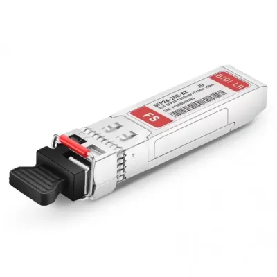 FS SFP-25GBX-D-10 25GBASE-BX10-U SFP28 1270nm-TX/1330nm-RX 10km SFP Transceiver Module