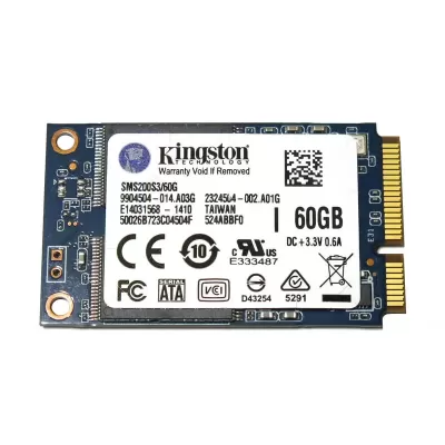 Kingston 60GB Mini-SATA (mSATA) Internal Solid State Drive SSD SMS200S3/60G