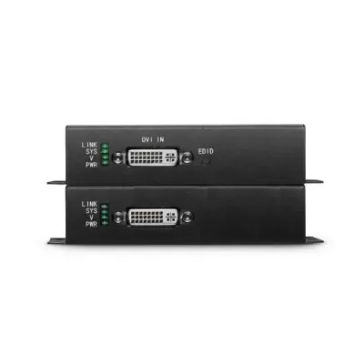 FS 4K DVI Extender Set with Audio, EDID and RS232 via Single LC Fiber