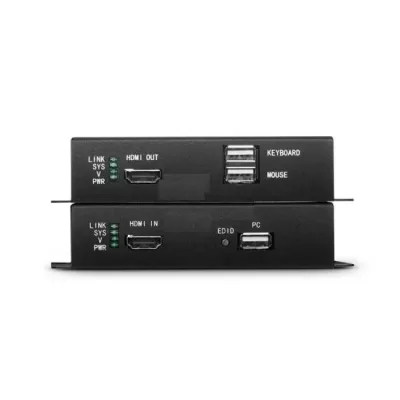 FS 4K HDMI KVM USB2.0 Extender Set with Audio EDID via Single LC Fiber
