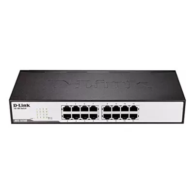 DES-1016D D-Link 16-Port Fast Ethernet 10/100 Mbps Unmanaged desktop Switch