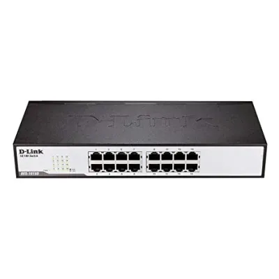 DES-1016D D-Link 16-Port Fast Ethernet 10/100 Mbps Unmanaged desktop Switch