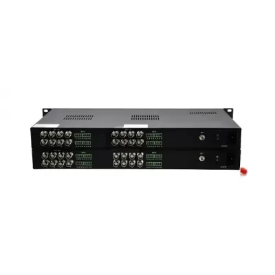 FS 16 Channel Unidirectional HD-SDI over Optical Fiber Transmitter Receiver