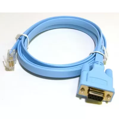 72-3383-01 Cisco DB9 RS232 Female to RJ45 Console rollover Cable 1.8 MTR
