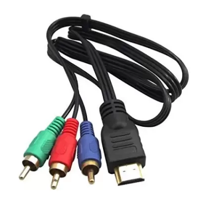 HDMI to 3 RCA 3Ft 1M New HDMI Male to 3 RCA Video Audio AV Cable
