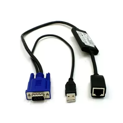 TM54C Dell USB SIP KVM Adapter and Cable Kit 9X2P9 with 0R717 2R512 Cable