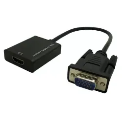 VGA to HDMI Converter Adapter, Output 1080P VGA Male to HDMI Female Audio Video Cable Converter