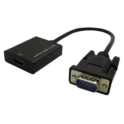 VGA to HDMI Converter Adapter, Output 1080P VGA Male to HDMI Female Audio Video Cable Converter
