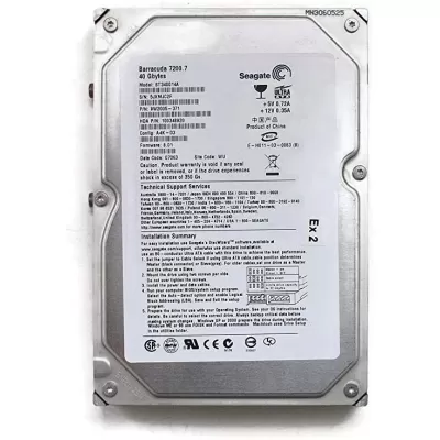 Seagate 40GB 7.2K 3.5 Inch IDE Hard Disk Drive 9W2005-371 100348920