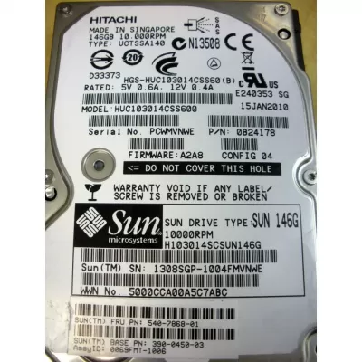 SUN 390-0450-03 146GB 10k 6Gb SAS 2.5" hard drive