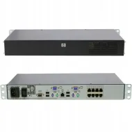 HP Server KVM Console Switch - 8 Ports - Rack-mountable (AF616A) ( Without any Cable Along With )