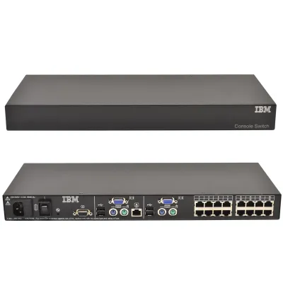 IBM 1735-HC1 16 Port Rack Console KVM Switch PN 41Y9315 ( Without any Cables )