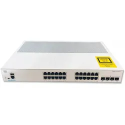 Cisco Catalyst C1000-24T-4G-L Network Switch, 24 x Gigabit Ethernet Ports, 4x1G SFP