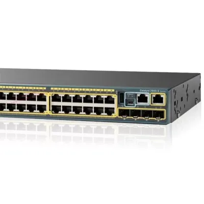 Cisco Catalyst WS-C2960S-24PS-L 24-Port Gigabit PoE+ Switch Cisco Catalyst WS-C2960S-24PS-L 24-Port Gigabit PoE+ Switch