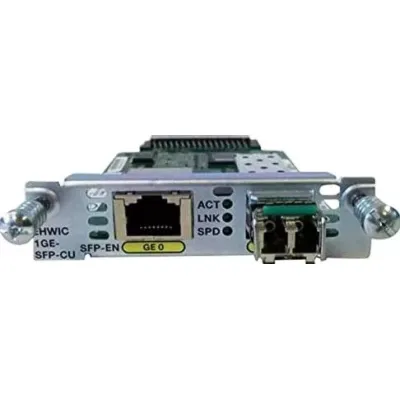 Cisco EHWIC 1 Port Dual Mode SFP 100M/1G or GE10M/100M/1G EHWIC-1GE-SFP-CU