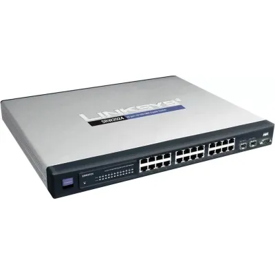 Linksys 24 Port 10/100/1000 Gigabit Switch With WebView SRW2024