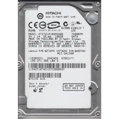 Hitachi HTS543216L9SA00 - 160GB 5.4K RPM SATA 9.5mm 2.5" Hard Drive