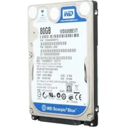 Western Digital WD800BEVS-22RST0 - 80GB 5.4K RPM SATA 2.5" Hard Disk Drive (HDD)