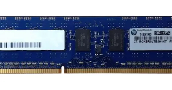 Barrette Mémoire RAM 4GB DDR3L ECC - Réf HMT351U7CFR8A-H9, Compatible Serveur HP, PC3L-10600E, Occasion