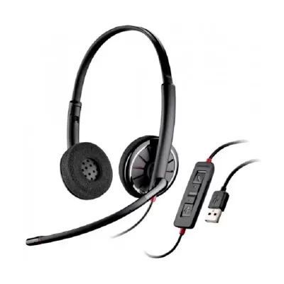 Plantronics Blackwire C320-M Wired On Ear Headset with Mic (Gray)