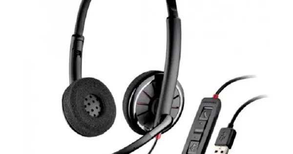 Plantronics Blackwire C320 M Wired On Ear Headset with Mic Gray