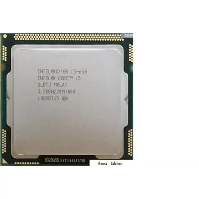 Intel Core i5-650 3.2GHz 3.20GHz 4 m Socket 1156 CPU Processor