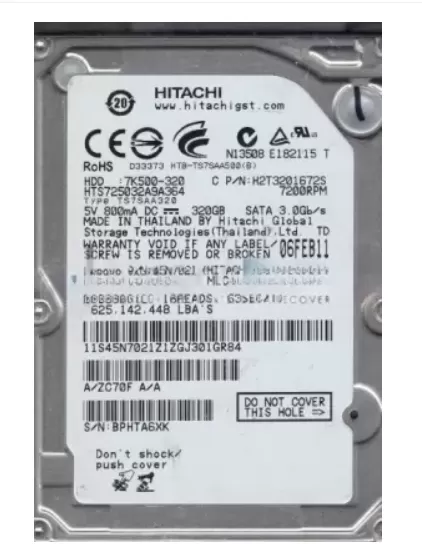 Hitachi Travelstar- Hard drive - 320 GB Desktop Internal Hard Disk