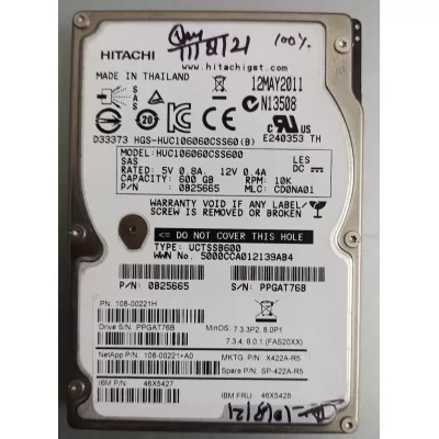 Hitachi 600GB 10K RPM SAS 2.5 Inch Hard Disk 0B25665