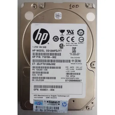HP 1.2TB 10K RPM 6Gbps SAS 2.5 Inch Hard Disk 718159-002 693651-004