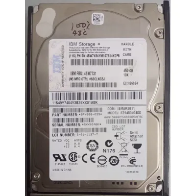 IBM 450GB 2.5 Inch 6Gbps 10K RPM SAS Hard Disk 9PY066-039