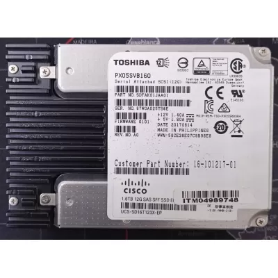 Toshiba 1.6TB 2.5 Inch 12Gbps SAS Hard Disk SDFAK01JAA01-CISCO