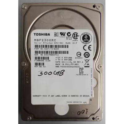 Toshiba 300GB 2.5 Inch 6Gbps 10K RPM SAS Hard Disk CA07173-B200