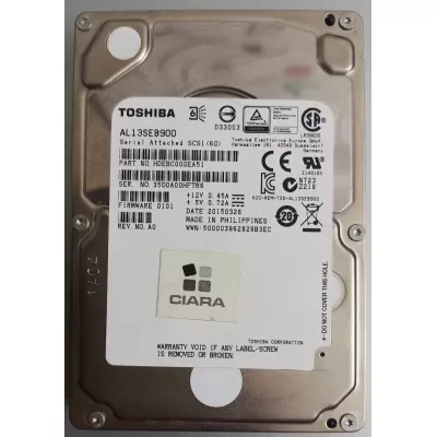 Toshiba 900GB 2.5 Inch 6Gbps 10K RPM SAS Hard Disk HDEBC00NAA51
