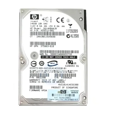 HP 146GB 6Gbps 10K RPM 2.5 Inch SAS Hard Disk Drive