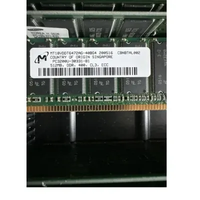 512MB PC3200U ECC RAM Server Micron MT18VDDT6472AG-40BC4 DDR DIMM 184pins 512MB PC3200U ECC RAM Server Micron MT18VDDT6472AG-40BC4 DDR DIMM 184pins
