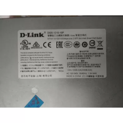 D-Link DGS-1210-10P 10 Port Gigabit Smart Managed PoE Switch