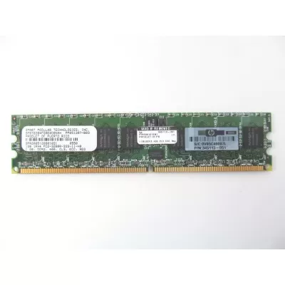 HP PC2-3200R 1GB DDR2 400MHz 1Rx4 ECC Reg Ram 345113-051