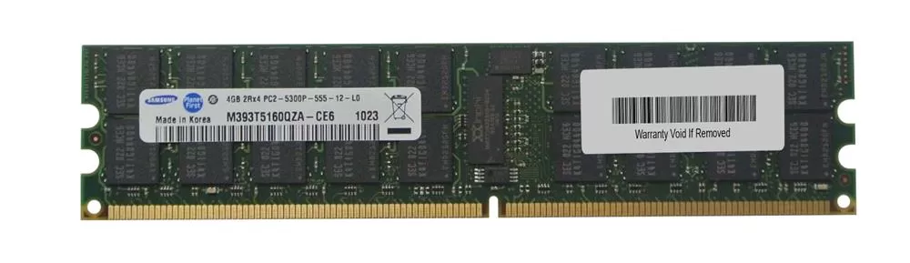 Samsung M393T5160QZA-CE6 16GB (4X4GB) DDR2 Server Memory 41Y2851
