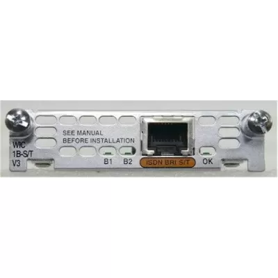 Cisco WIC-1B-S/T V3 Single Port ISDN WAN Interface Module Card 73-9368-01