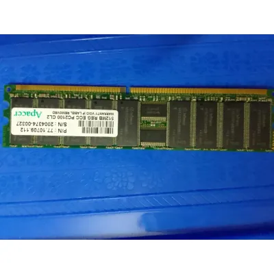 Apacer PC2100 512MB DDR 266MHz ECC 184 Pin DIMM Desktop Ram 77.10709.112