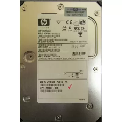 HP 36GB 15K RPM 3.5 Inch USCSI Hard Disk  356914-001 271837-012 289241-001 80PIN