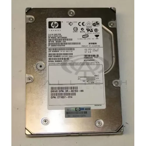 HP 72GB 15K RPM 3.5 80PIN USCSI Hard Disk 360209-004 271837-018 289243-001 HP 72GB 15K RPM 3.5 80PIN USCSI Hard Disk 360209-004 271837-018 289243-001
