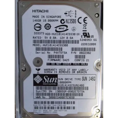Sun 146GB 10K RPM 3G 2.5 Inch SAS HDD 390-0377-03 540-7355-02 0B22382 Sun 146GB 10K RPM 3G 2.5 Inch SAS HDD 390-0377-03 540-7355-02 0B22382